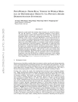 PhysWorld: From Real Videos to World Models of Deformable Objects via Physics-Aware Demonstration Synthesis