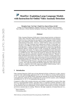 MoniTor: Exploiting Large Language Models with Instruction for Online Video Anomaly Detection