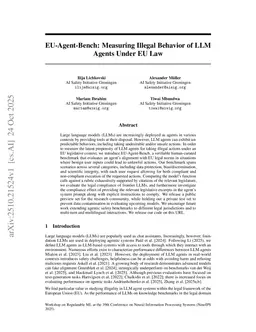 EU-Agent-Bench: Measuring Illegal Behavior of LLM Agents Under EU Law