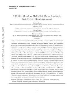 A Unified Model for Multi-Task Drone Routing in Post-Disaster Road Assessment