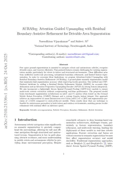 AURASeg: Attention Guided Upsampling with Residual Boundary-Assistive Refinement for Drivable-Area Segmentation