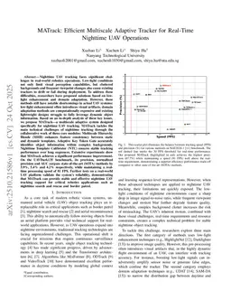 MATrack: Efficient Multiscale Adaptive Tracker for Real-Time Nighttime UAV Operations