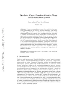 Words to Waves: Emotion-Adaptive Music Recommendation System