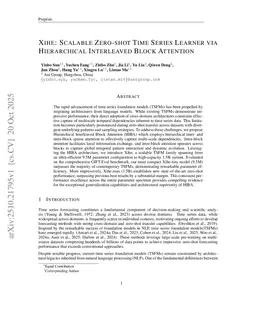 Xihe: Scalable Zero-Shot Time Series Learner Via Hierarchical Interleaved Block Attention