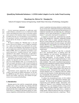 Quantifying Multimodal Imbalance: A GMM-Guided Adaptive Loss for Audio-Visual Learning