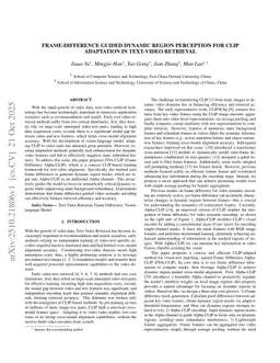 Frame-Difference Guided Dynamic Region Perception for CLIP Adaptation in Text-Video Retrieval