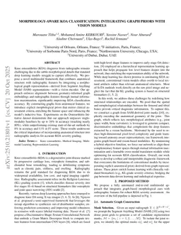 Morphology-Aware KOA Classification: Integrating Graph Priors with Vision Models
