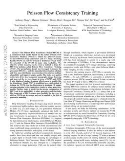Poisson Flow Consistency Training