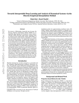 Towards Interpretable Deep Learning and Analysis of Dynamical Systems via the Discrete Empirical Interpolation Method