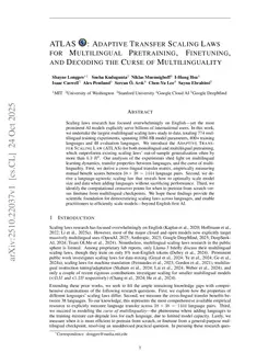 ATLAS: Adaptive Transfer Scaling Laws for Multilingual Pretraining, Finetuning, and Decoding the Curse of Multilinguality