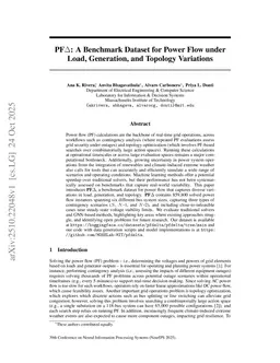 PF$Δ$: A Benchmark Dataset for Power Flow under Load, Generation, and Topology Variations