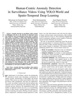 Human-Centric Anomaly Detection in Surveillance Videos Using YOLO-World and Spatio-Temporal Deep Learning