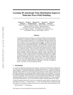 Learning 3D Anisotropic Noise Distributions Improves Molecular Force Field Modeling