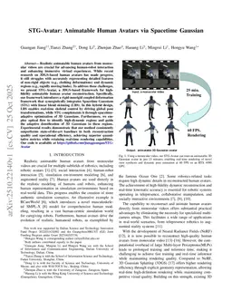 STG-Avatar: Animatable Human Avatars via Spacetime Gaussian