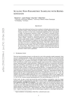 Scaling Non-Parametric Sampling with Representation