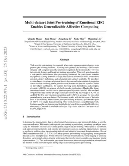 Multi-dataset Joint Pre-training of Emotional EEG Enables Generalizable Affective Computing