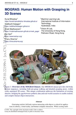 MOGRAS: Human Motion with Grasping in 3D Scenes