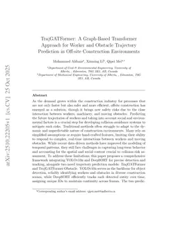 TrajGATFormer: A Graph-Based Transformer Approach for Worker and Obstacle Trajectory Prediction in Off-site Construction Environments