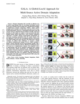 GALA: A GlobAl-LocAl Approach for Multi-Source Active Domain Adaptation