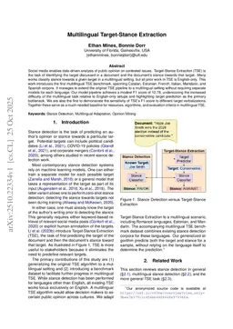 Multilingual Target-Stance Extraction