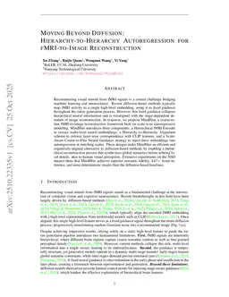 Moving Beyond Diffusion: Hierarchy-to-Hierarchy Autoregression for fMRI-to-Image Reconstruction