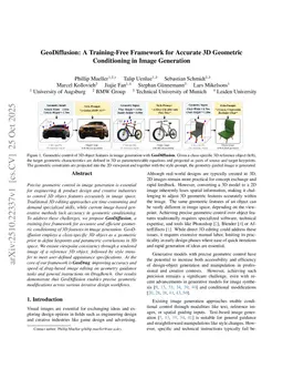 GeoDiffusion: A Training-Free Framework for Accurate 3D Geometric Conditioning in Image Generation