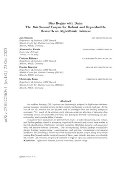 Bias Begins with Data: The FairGround Corpus for Robust and Reproducible Research on Algorithmic Fairness