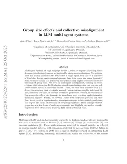 Group size effects and collective misalignment in LLM multi-agent systems