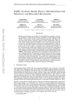 FAPO: Flawed-Aware Policy Optimization for Efficient and Reliable Reasoning