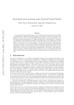 Semi-Supervised Learning under General Causal Models