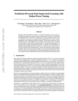 Prediction-Powered Semi-Supervised Learning with Online Power Tuning