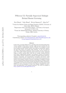 PSScreen V2: Partially Supervised Multiple Retinal Disease Screening