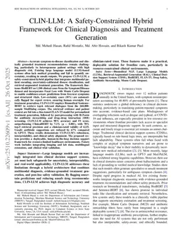 CLIN-LLM: A Safety-Constrained Hybrid Framework for Clinical Diagnosis and Treatment Generation