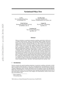 Variational Polya Tree