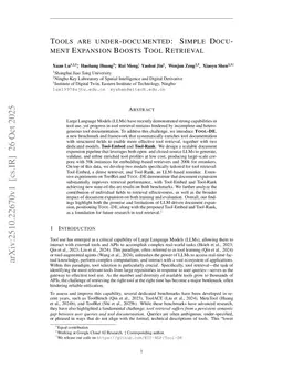 Tools are under-documented: Simple Document Expansion Boosts Tool Retrieval