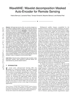 WaveMAE: Wavelet decomposition Masked Auto-Encoder for Remote Sensing