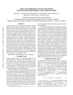 Edge Collaborative Gaussian Splatting with Integrated Rendering and Communication