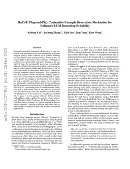 RaCoT: Plug-and-Play Contrastive Example Generation Mechanism for Enhanced LLM Reasoning Reliability