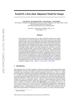 FastJAM: a Fast Joint Alignment Model for Images