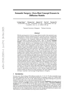 Semantic Surgery: Zero-Shot Concept Erasure in Diffusion Models