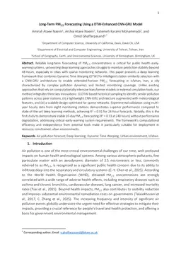 Long-Term PM2.5 Forecasting Using a DTW-Enhanced CNN-GRU Model