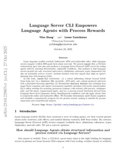 Language Server CLI Empowers Language Agents with Process Rewards