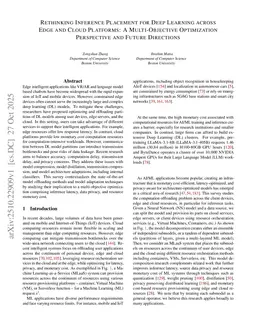 Rethinking Inference Placement for Deep Learning across Edge and Cloud Platforms: A Multi-Objective Optimization Perspective and Future Directions