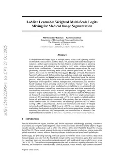LoMix: Learnable Weighted Multi-Scale Logits Mixing for Medical Image Segmentation