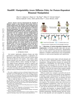 ManiDP: Manipulability-Aware Diffusion Policy for Posture-Dependent Bimanual Manipulation