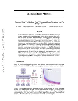 Knocking-Heads Attention