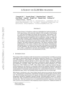 A Survey on LLM Mid-Training