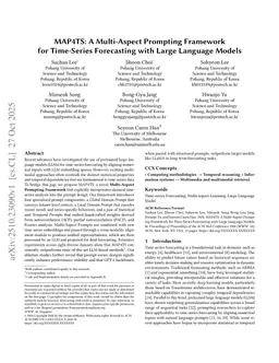 MAP4TS: A Multi-Aspect Prompting Framework for Time-Series Forecasting with Large Language Models