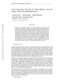 Quantizing Space and Time: Fusing Time Series and Images for Earth Observation