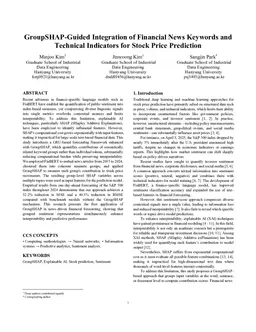 GroupSHAP-Guided Integration of Financial News Keywords and Technical Indicators for Stock Price Prediction